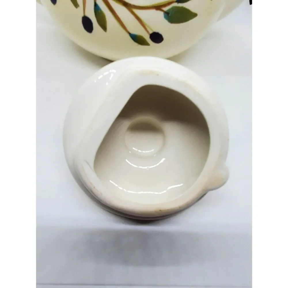 Vintage Casa Elite Olives Leaves Teapot Olive Dei Calli Romani Italian Cottage